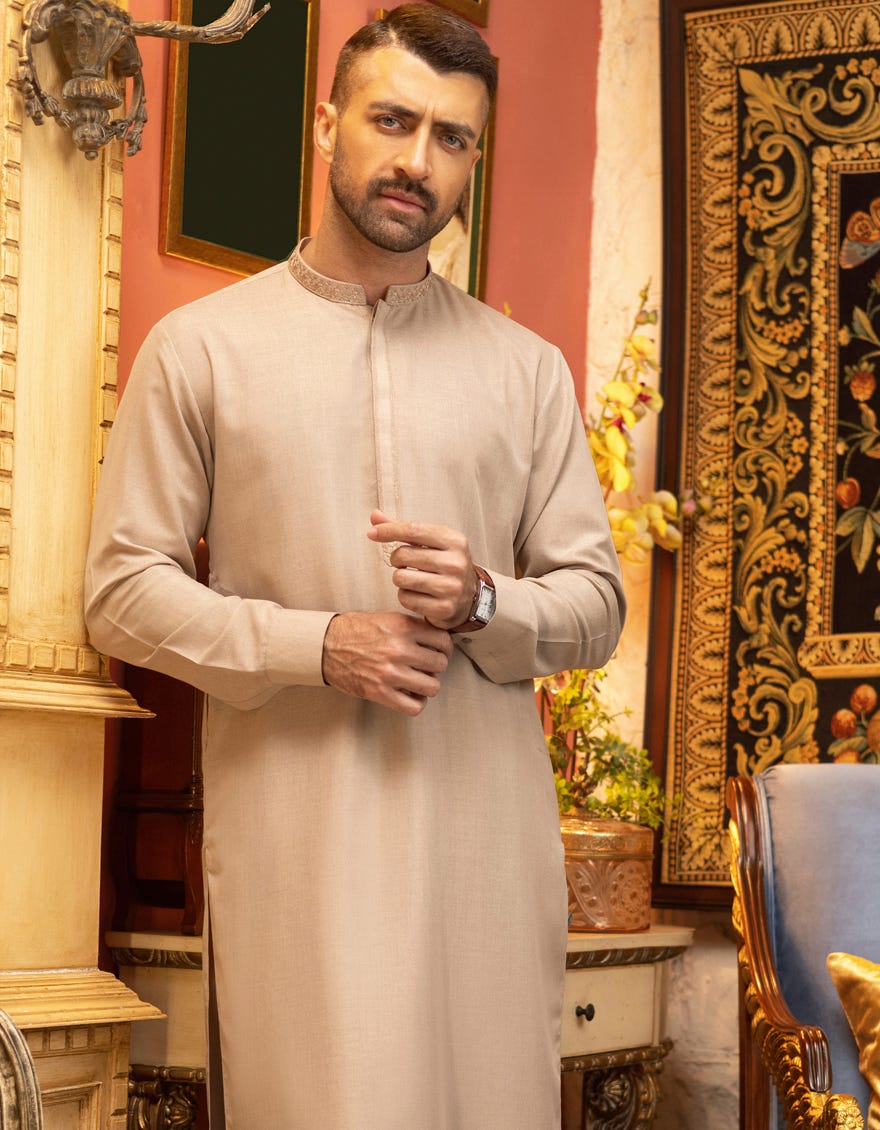 FAWN BLENDED KAMEEZ SHALWAR | JJKS-S-37574