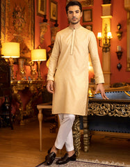 BEIGE COTTON KURTA | JJK-S-37578