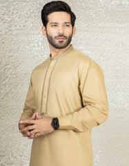 BEIGE COTTON KAMEEZ SHALWAR | JJKS-S-37590