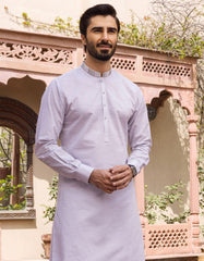 ASH GREY COTTON KAMEEZ SHALWAR | JJKS-S-37598