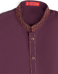 DEEP PURPLE BLENDED KAMEEZ SHALWAR | JJIKS-S-38461