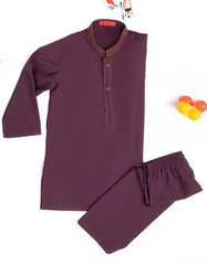 DEEP PURPLE BLENDED KAMEEZ SHALWAR | JJIKS-S-38461