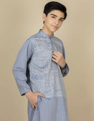 LIGHT BLUE COTTON KURTA | JCK-S-38346