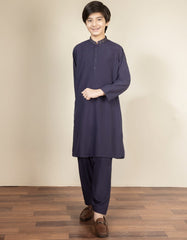 DULL PURPLE BLENDED KAMEEZ SHALWAR | JCKS-S-38443