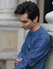 DENIM BLUE COTTON KURTA | JTK-S-38445