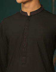 BLACK BLENDED KAMEEZ SHALWAR | JTKS-S-38448
