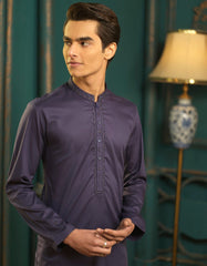 INDIGO COTTON KURTA | JTK-S-38476