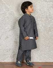 GREY COTTON KAMEEZ SHALWAR | JCKP-S-38477