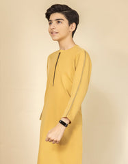 OCHRE COTTON KURTA PAJAMA | JCKP-S-38482