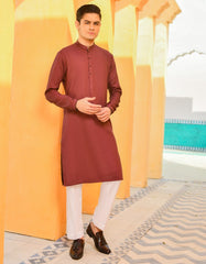 MAROON COTTON KURTA | JTK-S-38485