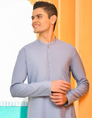 LIGHT BLUE COTTON KURTA | JTK-S-38486