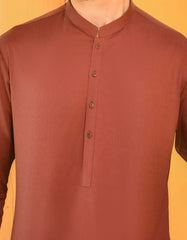 DULL MAROON COTTON KURTA | JTK-S-38487