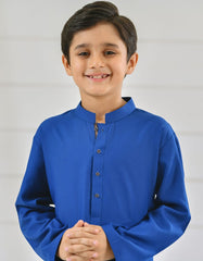 ELECTRIC BLUE BLENDED KAMEEZ SHALWAR | JCKS-S-38513