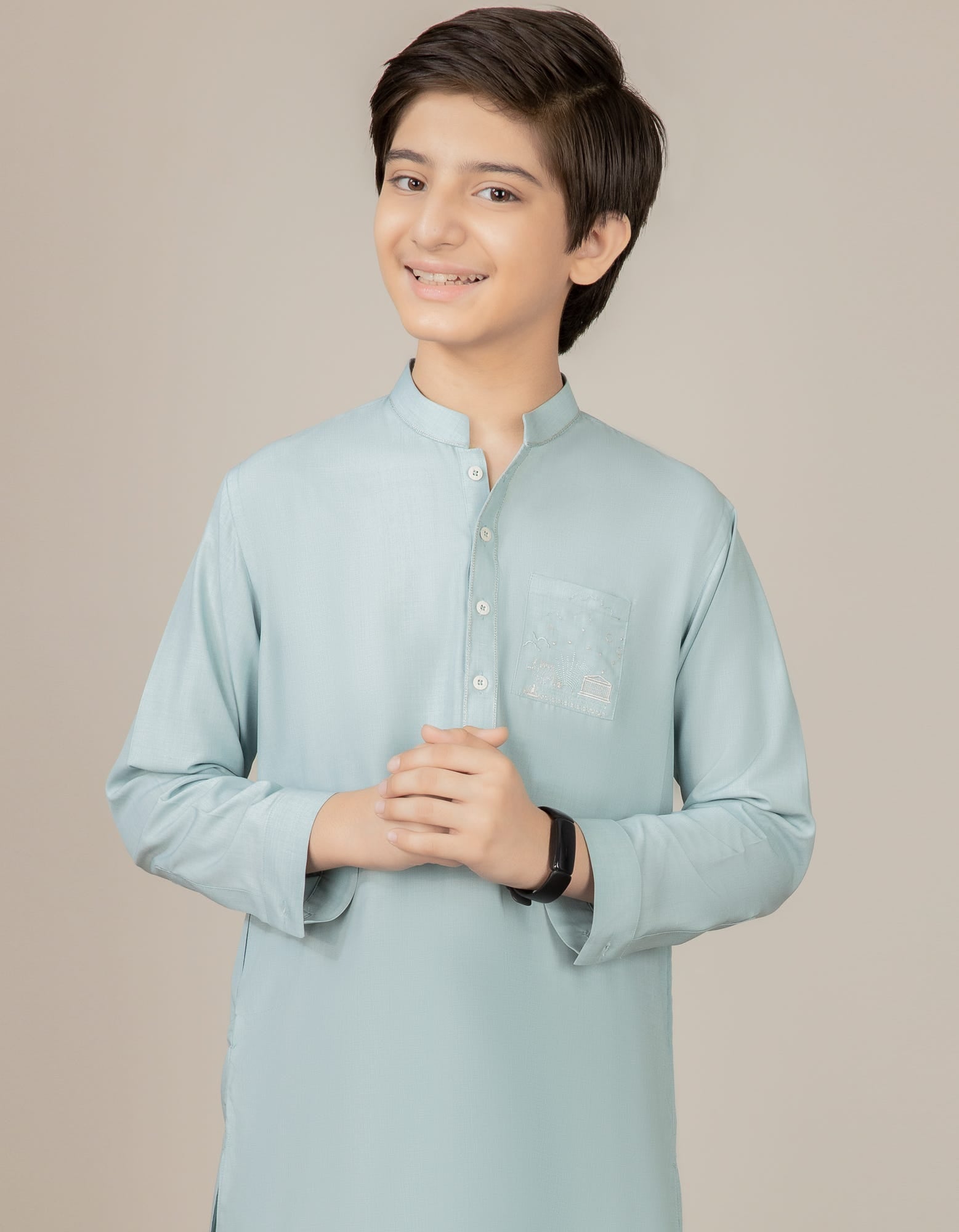 DULL SKY BLENDED KURTA PAJAMA | JCKP-S-38519