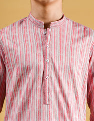 MULTI PINK COTTON KURTA | JCK-S-38529