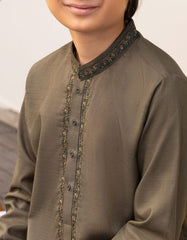 DARK GREEN BLENDED KURTA TROUSER | JCKP-A-39254