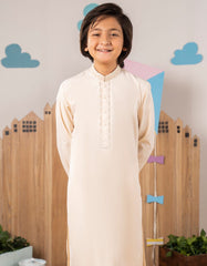 LIGHT PEACH BLENDED KURTA TROUSER