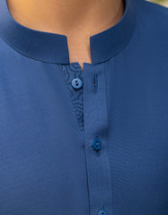 INDIGO BLUE BLENDED KURTA TROUSER | JCKP-A-39273