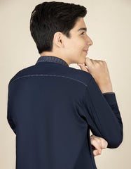 BLUE BLENDED KAMEEZ SHALWAR | JCKS-S-39277