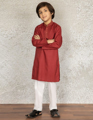 RED COTTON KURTA | JCK-S-39288