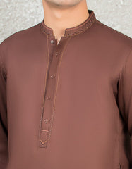 BROWN BLENDED KURTA | JTK-S-39291