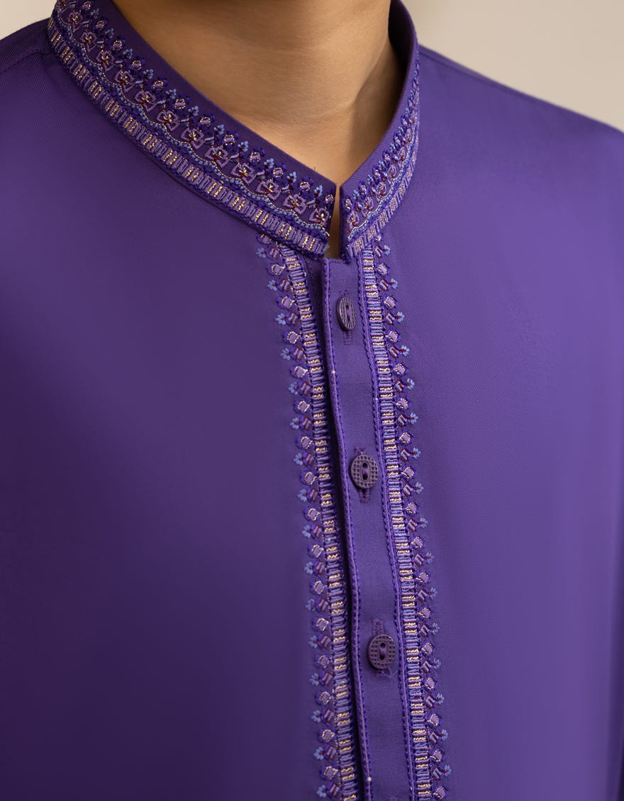 INDIGO BLENDED KURTA | JCK-A-39294