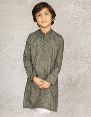 ARMY GREEN COTTON KURTA | JCK-S-39298