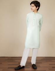 GREEN COTTON KURTA | JCK-A-39304