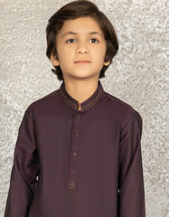 DEEP PURPLE COTTON KAMEEZ SHALWAR | JCKS-S-39305