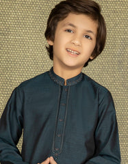 DEEP SEA GREEN COTTON  KURTA | JCK-S-39307