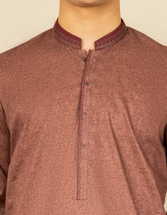 DULL BROWN COTTON KURTA | JTK-S-39315