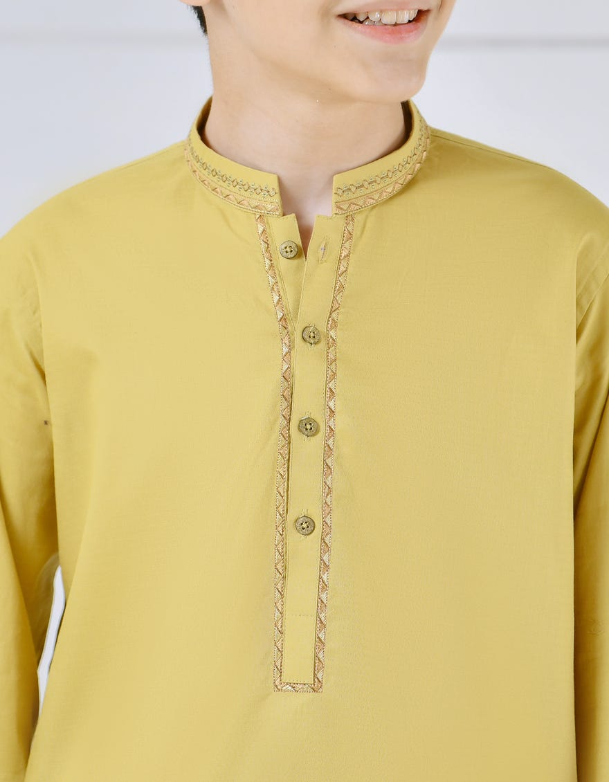 BEIGE COTTON KURTA | JCK-S-39329