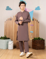 BROWN BLENDED KURTA TROUSER