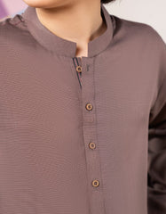 BROWN BLENDED KURTA TROUSER