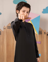 BLACK BLENDED KAMEEZ SHALWAR
