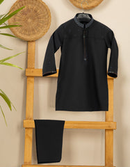 BLACK BLENDED KAMEEZ SHALWAR | JJIKS-S-39343