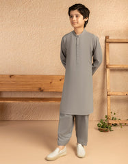 GREY BLENDED KAMEEZ SHALWAR