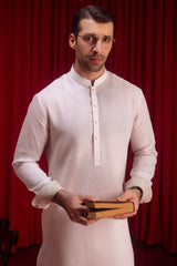 BOLIVIA - BEIGE LINEN KURTA TROUSER