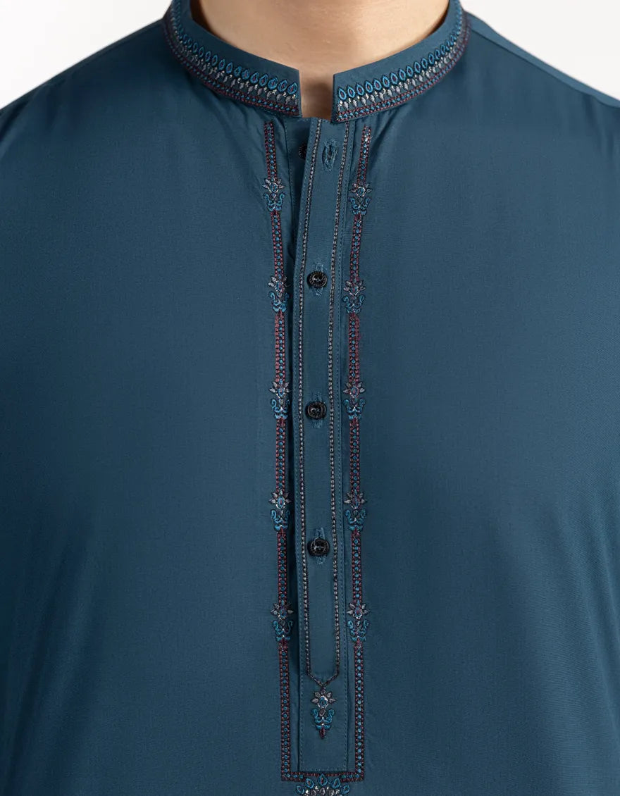 TEAL SEMI-FORMAL KURTA