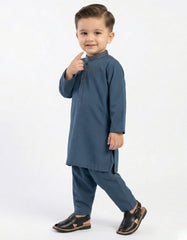 BLUE SEMI-FORMAL KAMEEZ SHALWAR