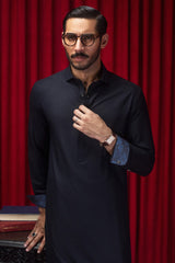 HEREFORD - NAVY BLENDED KAMEEZ SHALWAR