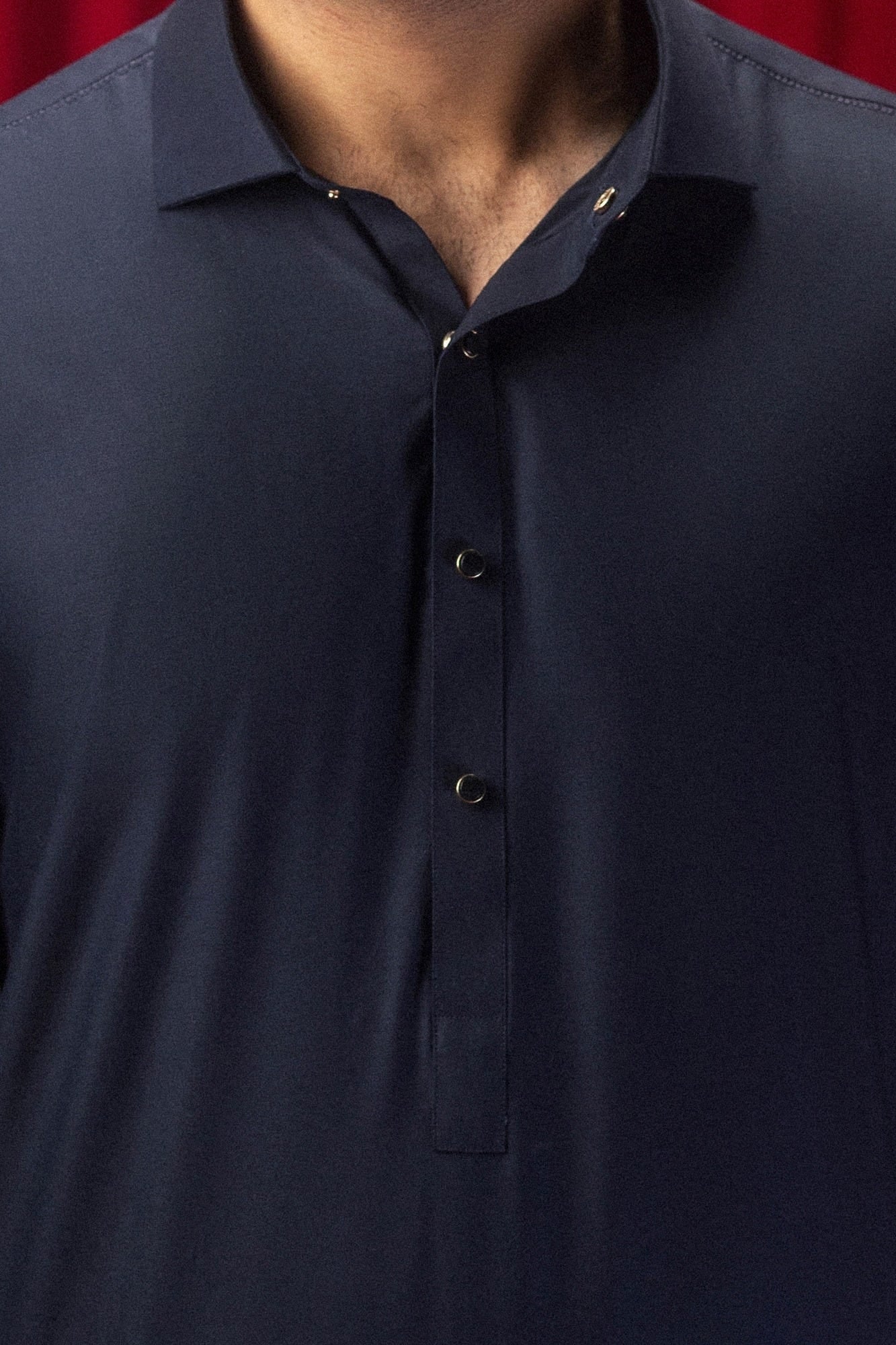 ANTI POLO - NAVY BLENDED KAMEEZ SHALWAR