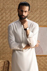 FARGO - OFF WHITE CVC EXCLUSIVE KAMEEZ SHALWAR