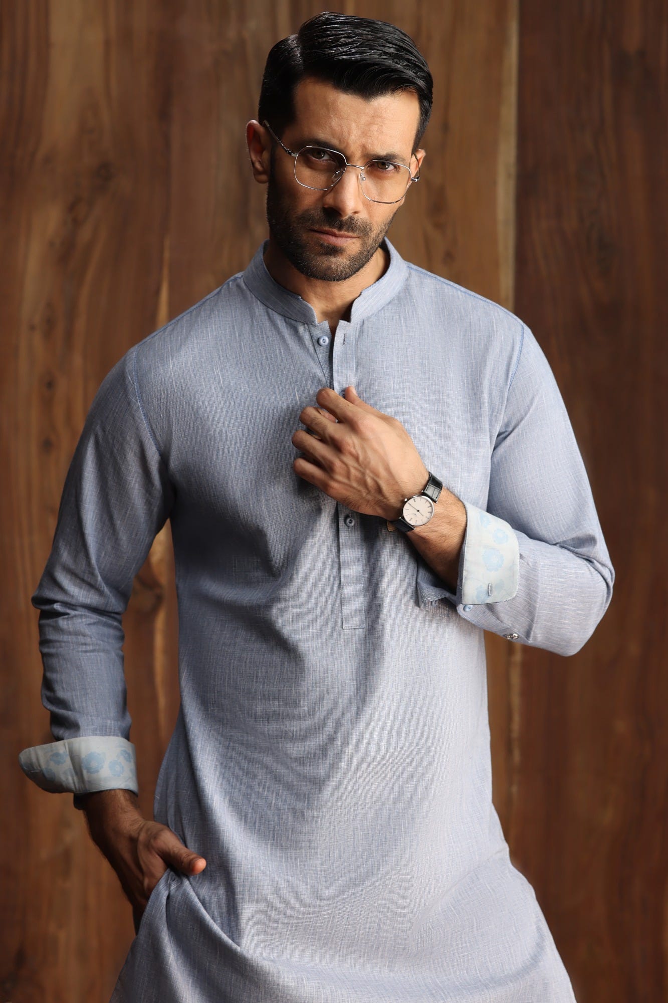 JACKSON - SKY KURTA TROUSERS