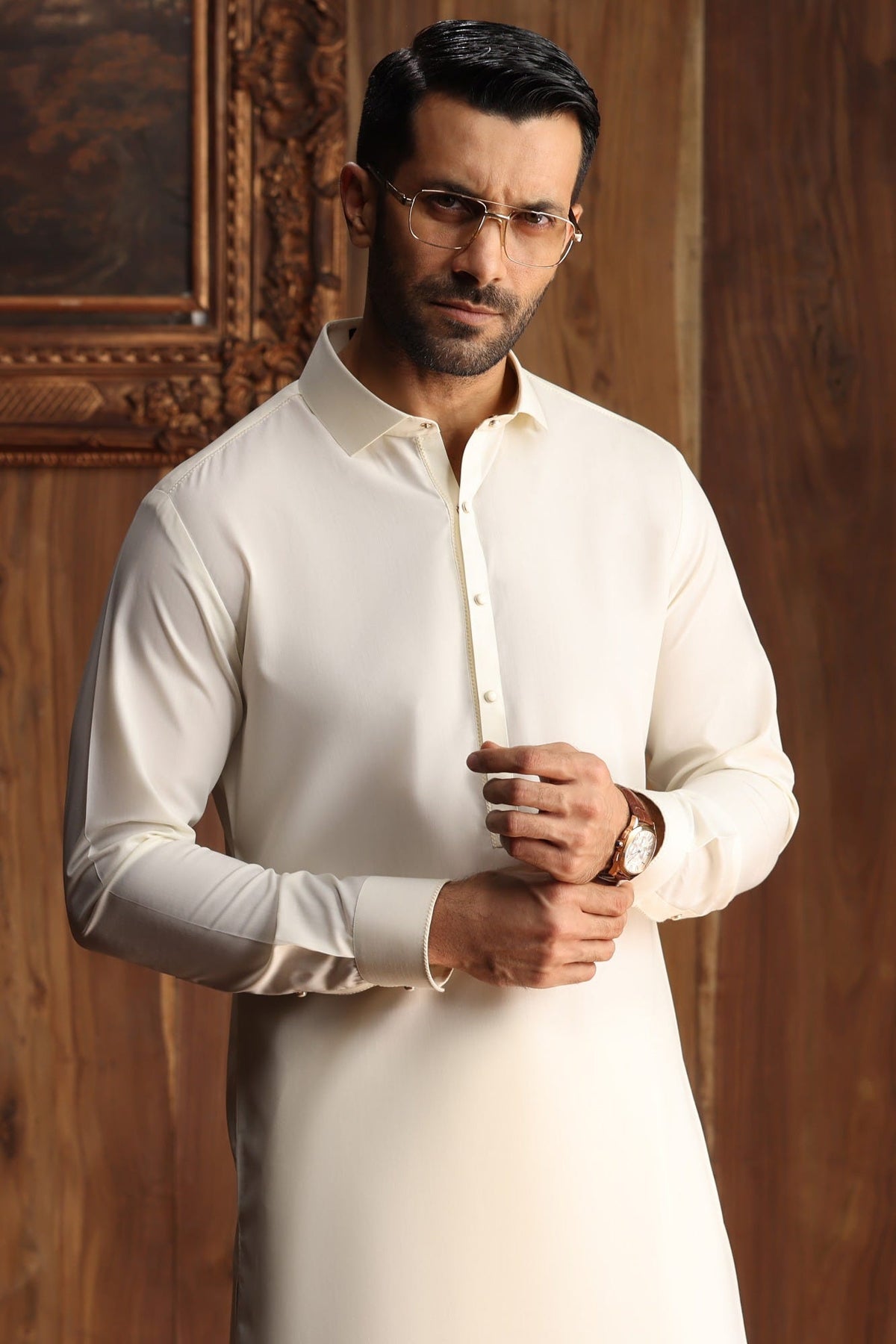 HELIFAX - CREAM EXCLUSIVE KAMEEZ SHALWAR