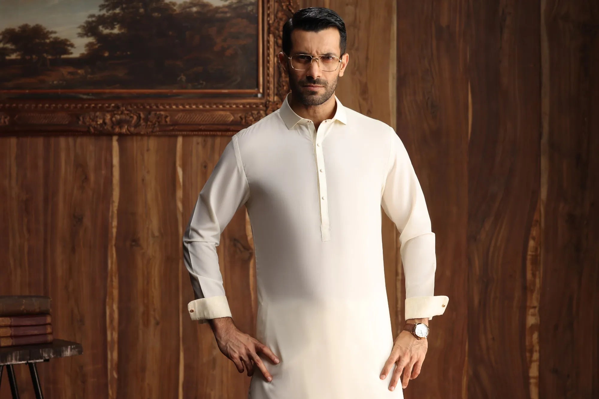 HELIFAX - CREAM EXCLUSIVE KAMEEZ SHALWAR