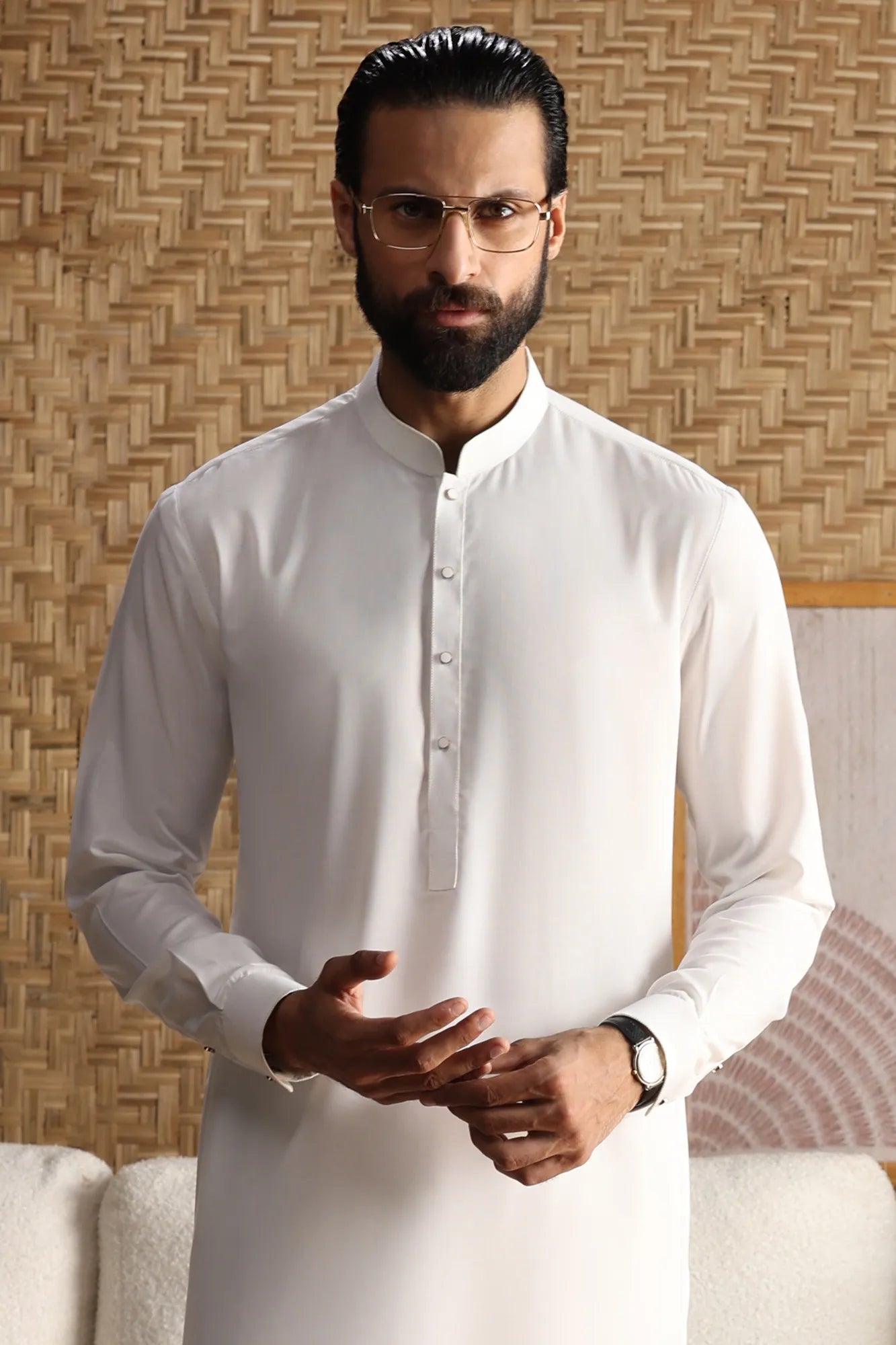 HAARLEM - WHITE EXCLUSIVE KAMEEZ SHALWAR