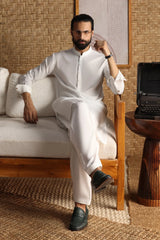 HAARLEM - WHITE EXCLUSIVE KAMEEZ SHALWAR