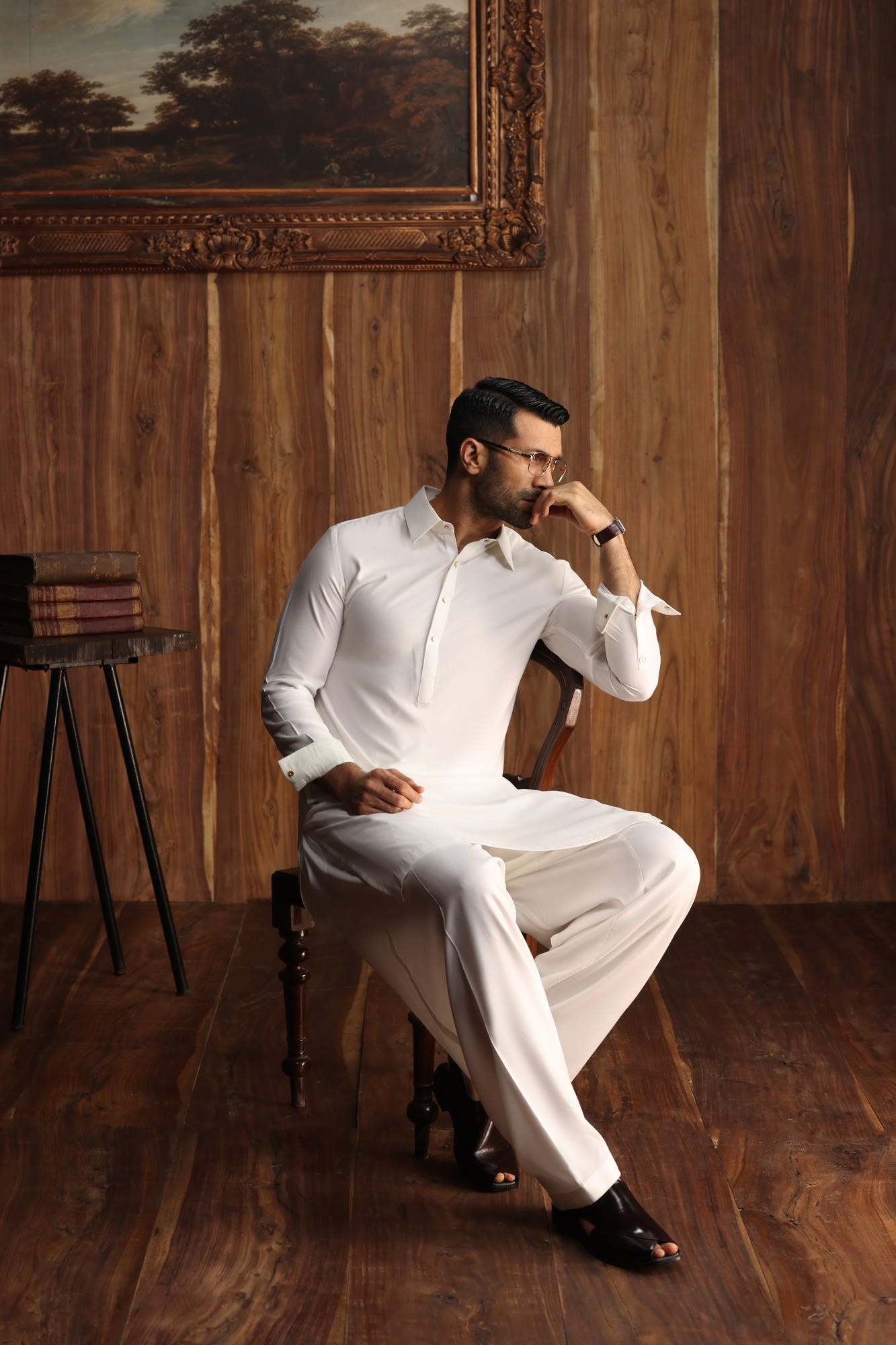 ASPEN - OFF WHITE EXCLUSIVE KAMEEZ SHALWAR
