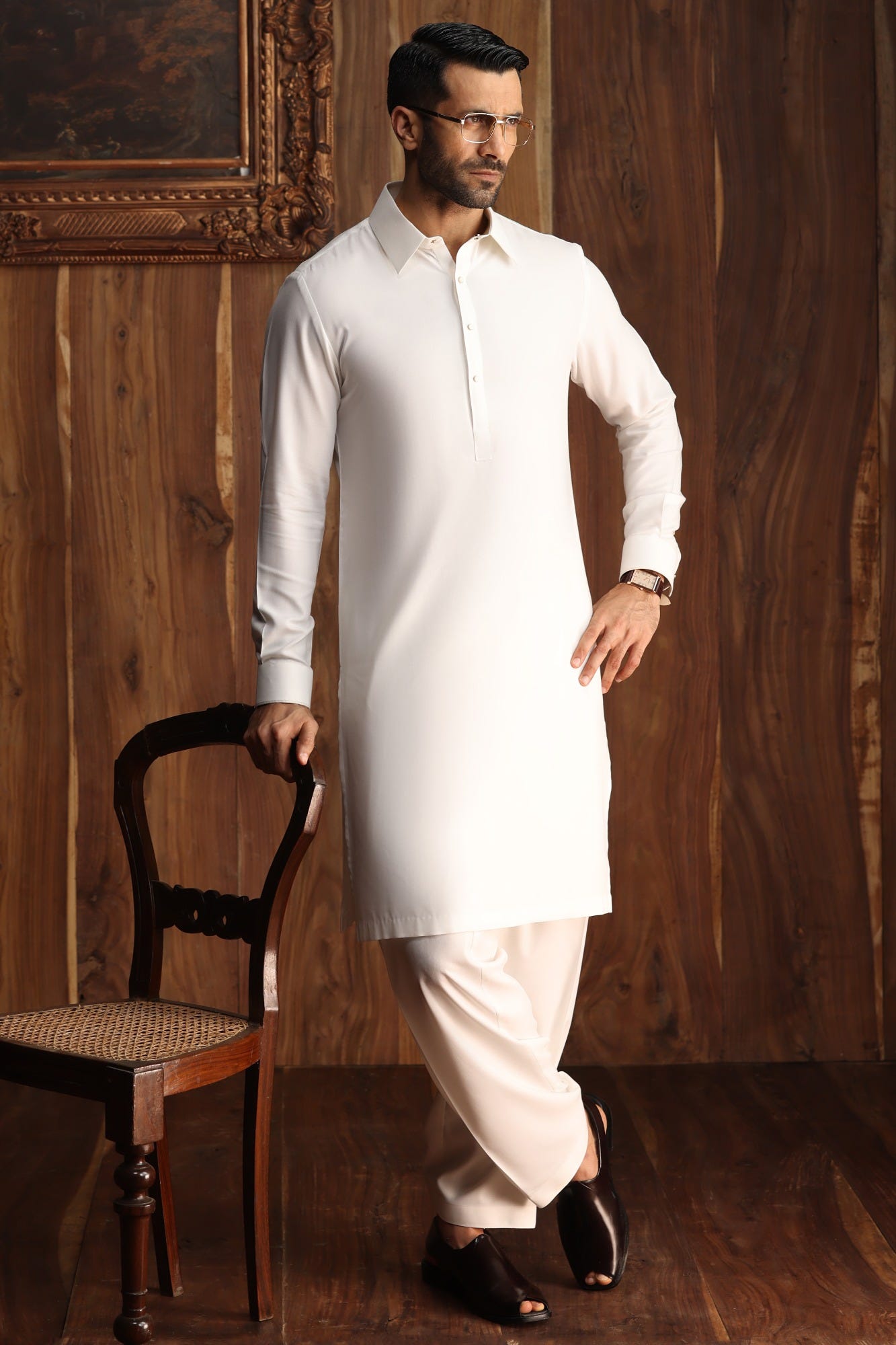ASPEN - OFF WHITE EXCLUSIVE KAMEEZ SHALWAR